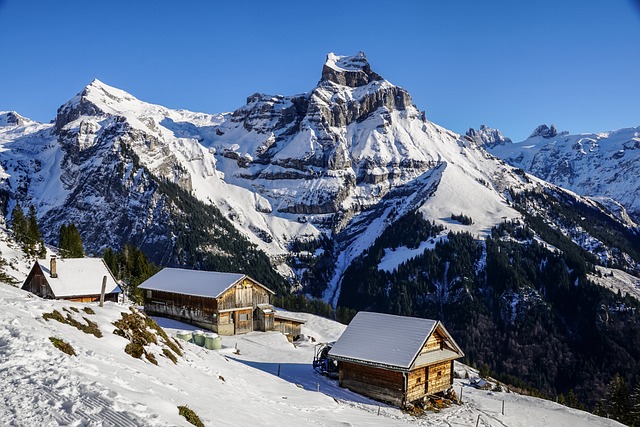 冬天 山 阿尔卑斯山 - 上的免费照片
