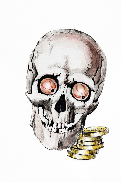 颅骨 贪婪 钱 - 上的免费图片