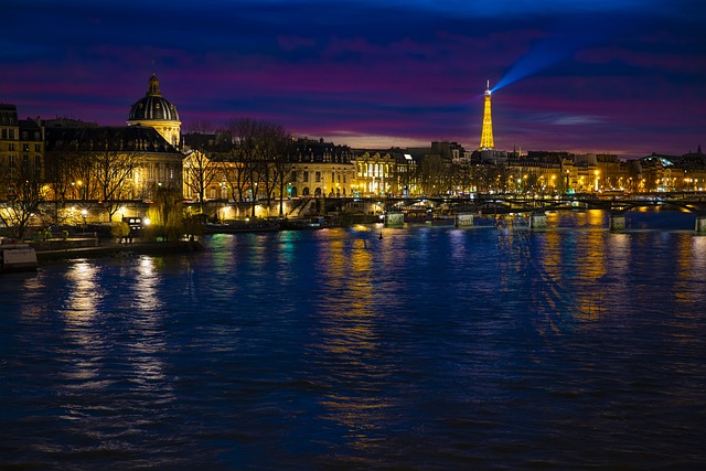 巴黎 夜晚 场景 - 上的免费照片
