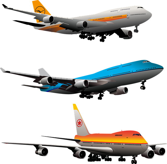 飞机 波音 747 运输 - 免费矢量图形
