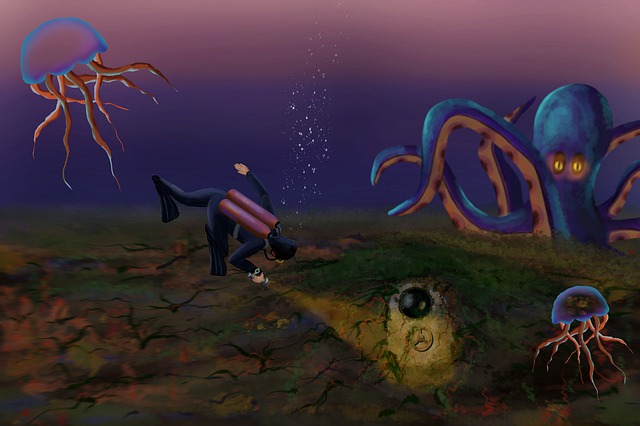 海妖 怪物 章鱼 - 上的免费图片