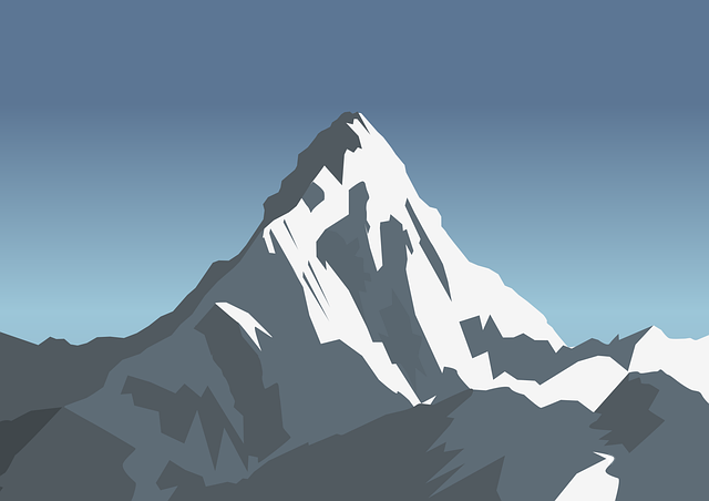 珠穆朗玛峰 Czomolungma 喜马拉雅山 - 免费矢量图形