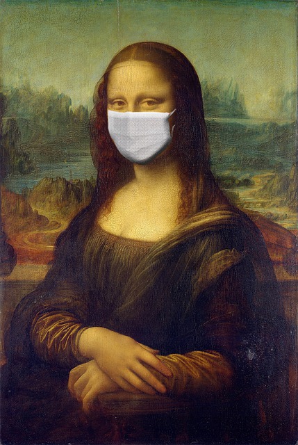 蒙娜丽莎 面具 冠状病毒 - 上的免费图片
