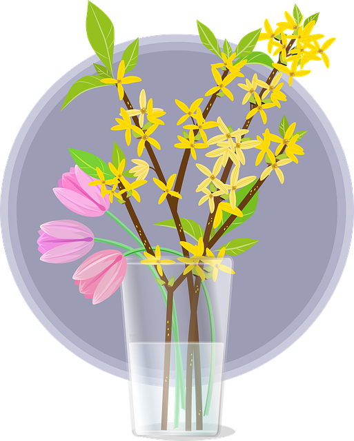 春天 复活节 连翘 - 免费矢量图形