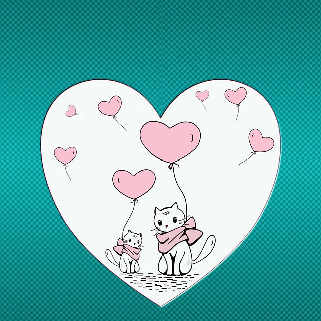 心 气球 猫 - 上的免费图片