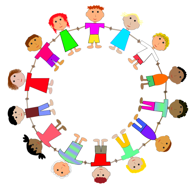 孩子们 人链 和平 - 上的免费图片