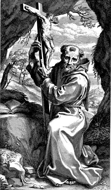 阿西西的圣弗朗西斯 耶稣 基督 - 免费矢量图形