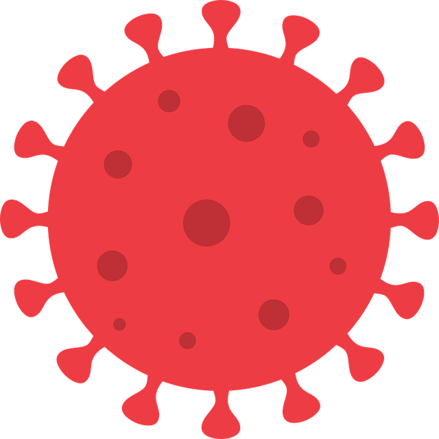 冠状病毒 图标 红色的 - 免费矢量图形