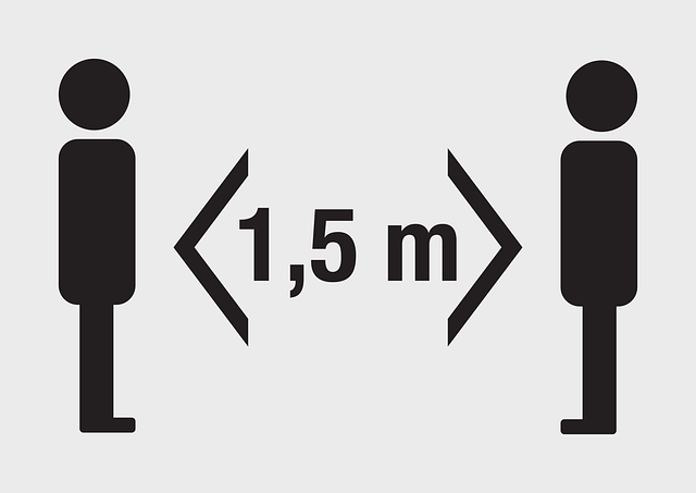 社会疏远 距离 图标 - 免费矢量图形