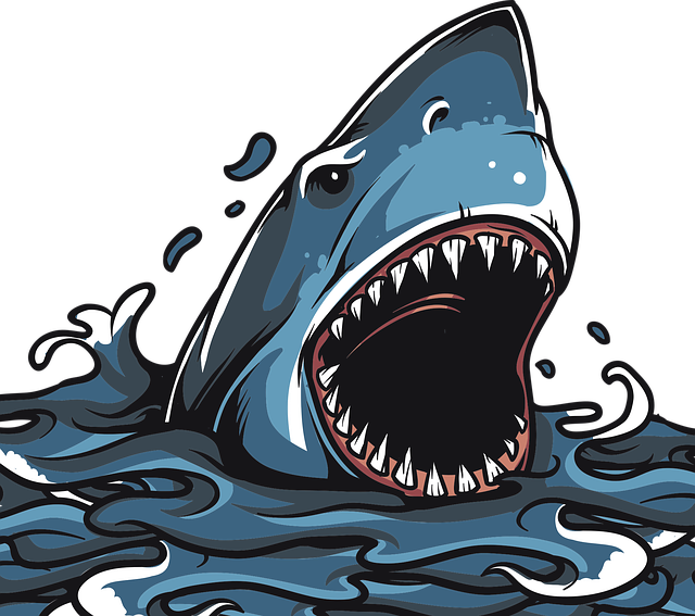 鲨鱼 颚 捕食者 - 免费矢量图形