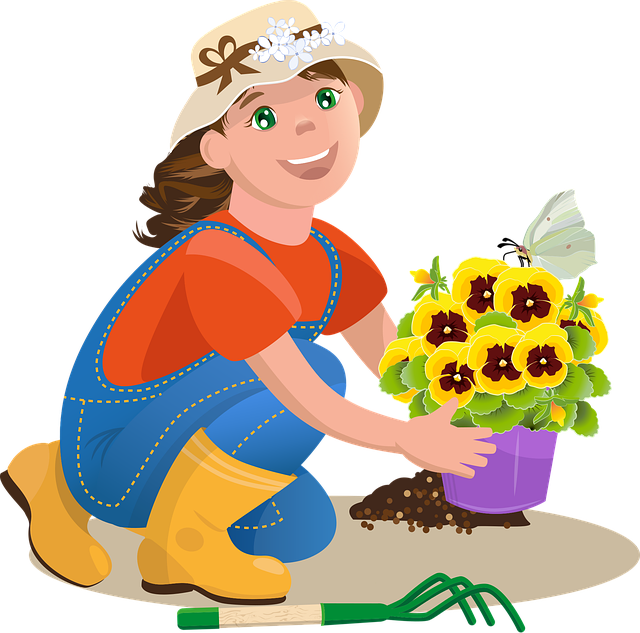 园丁 花园 春天 - 免费矢量图形