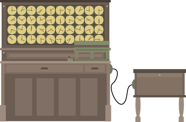 霍尔瑞斯 Ibm 柜台 - 免费矢量图形