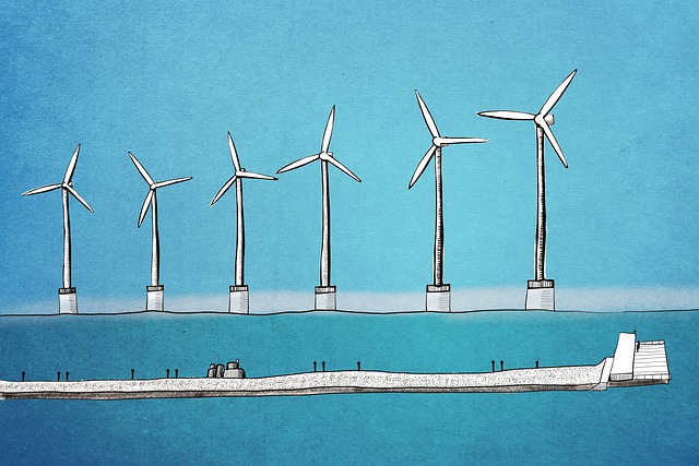 风力涡轮机 海 海洋 - 上的免费图片