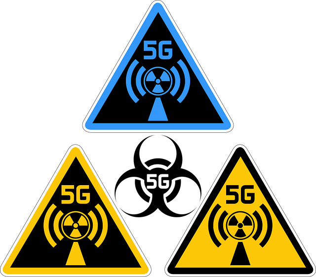 技术 5G 互联网的网络 - 免费矢量图形