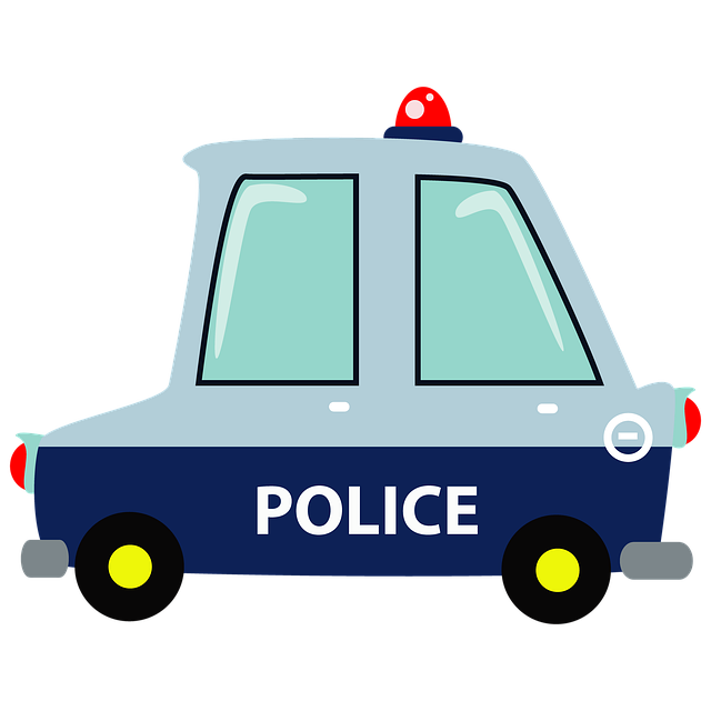 警车 肌肉车的卡通 攻击性 - 上的免费图片