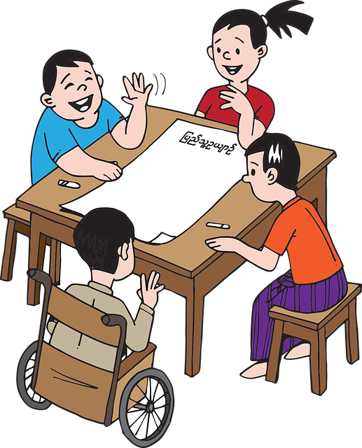 缅甸 人们 孩子们 - 免费矢量图形