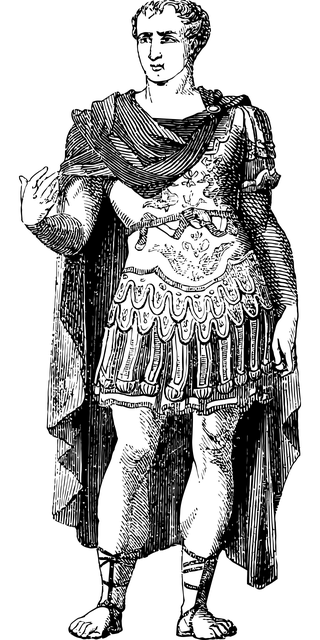 凯撒大帝 罗马 线条艺术 - 免费矢量图形