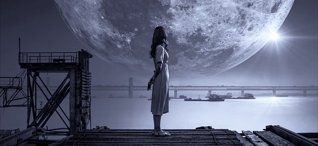 幻想 月亮 女孩 - 上的免费图片