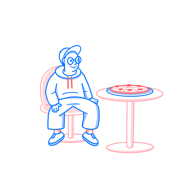 披萨 男人 坐 - 上的免费图片