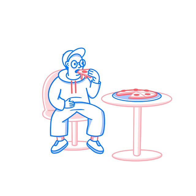 披萨 男人 坐 - 上的免费图片