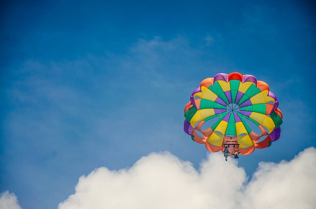降落伞 滑翔伞 蓝色的 - 上的免费照片
