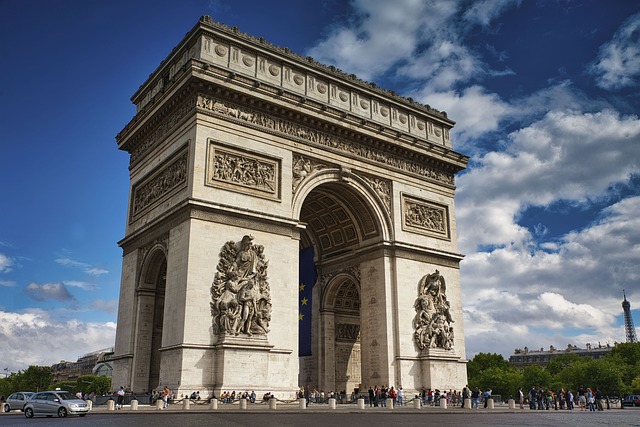 凯旋门 巴黎 地标 - 上的免费照片