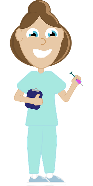 女护士 医疗工作人员 疫苗 - 免费矢量图形