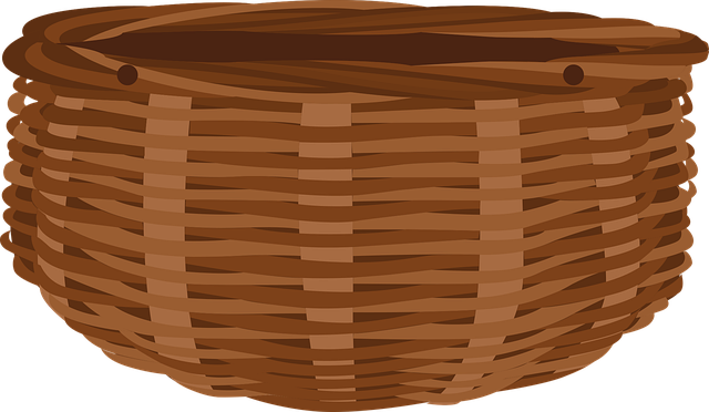 篮子 柳条 编织篮 - 免费矢量图形