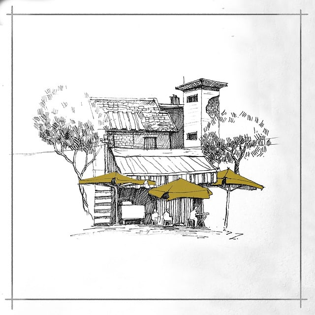 房子 树木 草图 - 上的免费图片