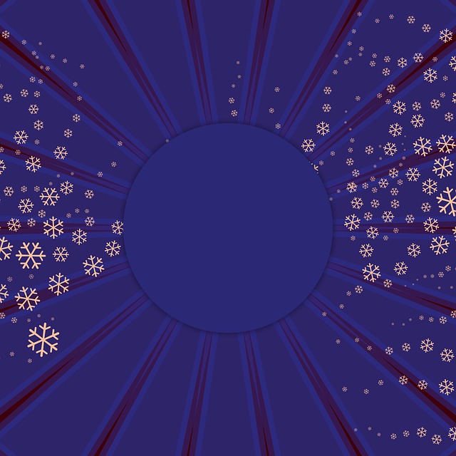 圆形的框架 无限雪 午夜蓝色的 - 上的免费图片