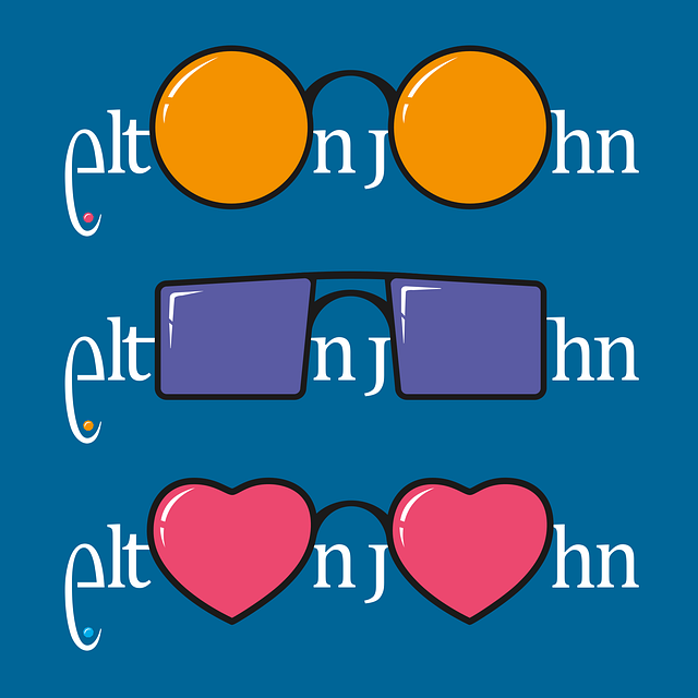 眼镜 埃尔顿约翰 音乐家 - 免费矢量图形