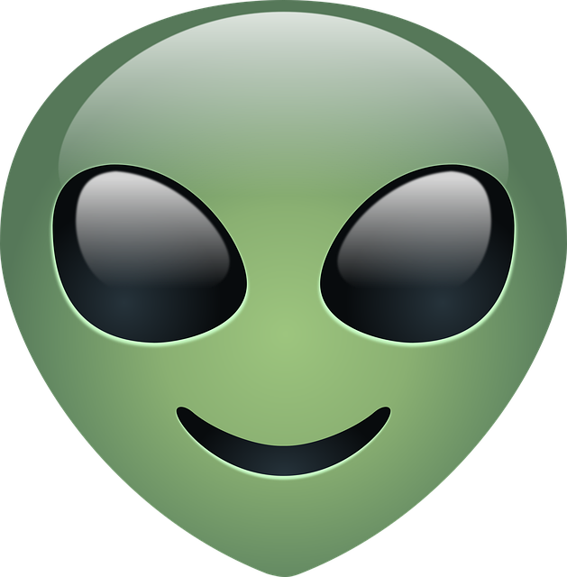 外星人 表情符号 快乐的 - 免费矢量图形
