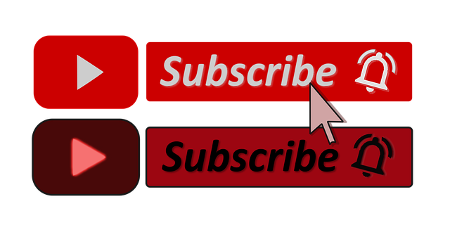 Youtube 订阅按钮 社交媒体 - 免费矢量图形