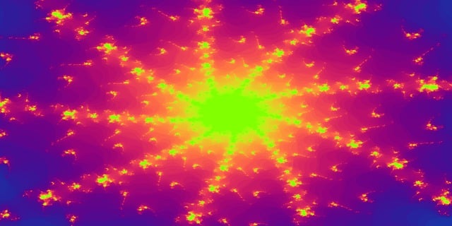 背景 分形 爆炸星 - 上的免费图片