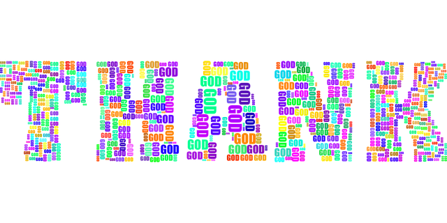 谢谢 上帝 排版 - 免费矢量图形