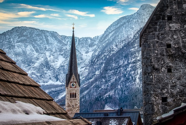 教会 山 冬天 - 上的免费照片