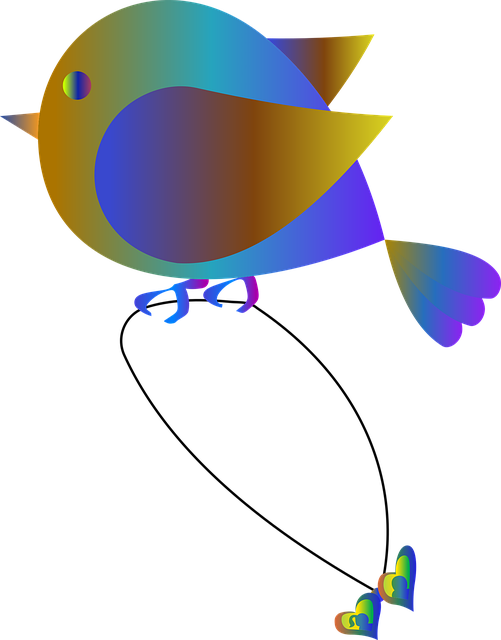 鸟 项链 爱 - 免费矢量图形