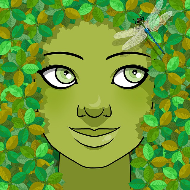 女孩 树妖 树叶 - 上的免费图片