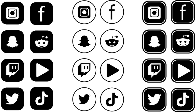 社交媒体 应用 图标 - 免费矢量图形