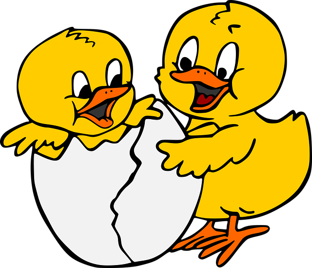 复活节 小鸡 可爱的 - 免费矢量图形