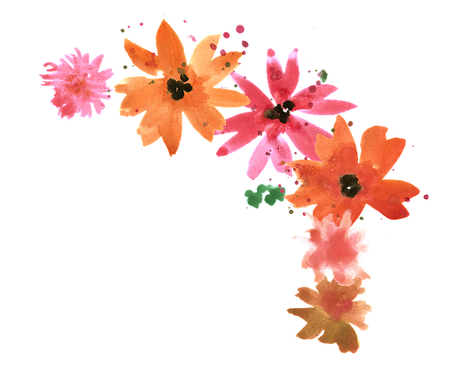 花 花束 水彩 - 免费矢量图形