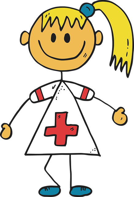 医生 女士 简笔图 - 免费矢量图形