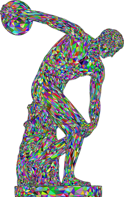 Discobolus 雕像 希腊语 - 免费矢量图形