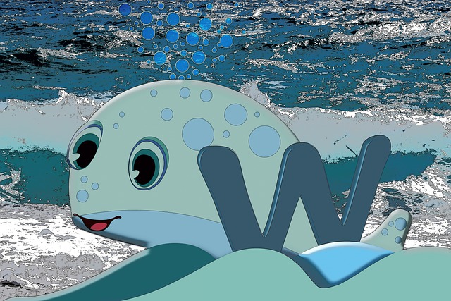 字母 鲸 W - 上的免费图片