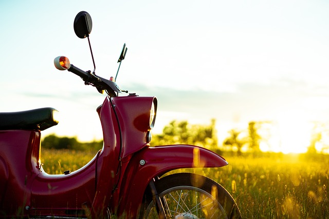 小型摩托车 日落 红色马达 - 上的免费照片