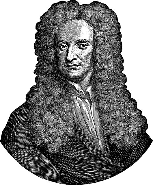 艾萨克 牛顿 肖像 名人 - 免费矢量图形