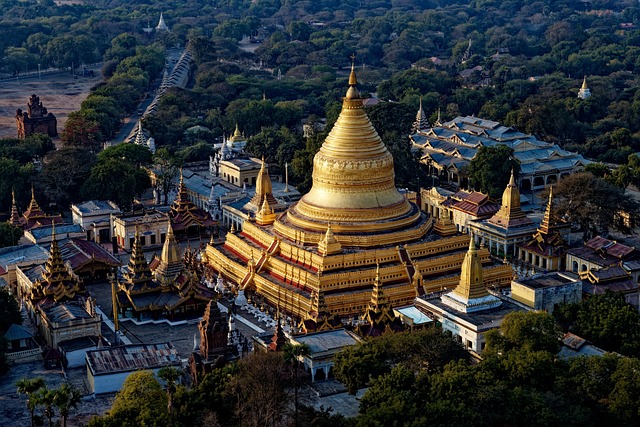Shwezigon塔 寺庙 缅甸 Shwezigon - 上的免费照片