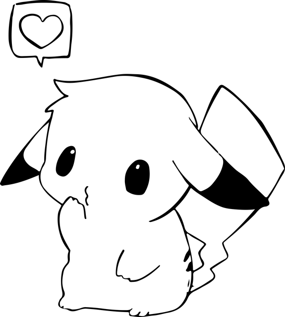 皮卡丘 有趣的 草图 - 上的免费图片