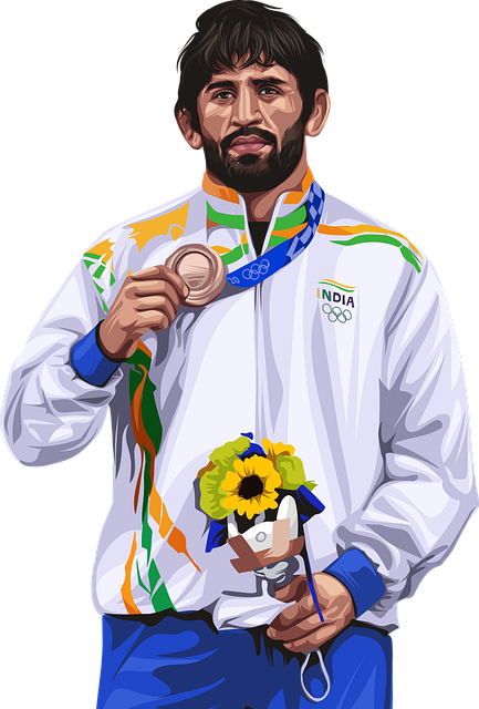 巴让普尼亚 运动员 铜牌 - 免费矢量图形