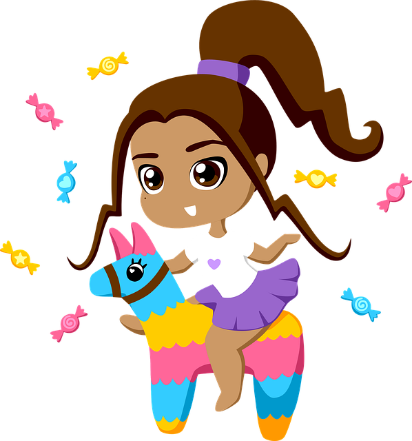 女孩 皮纳塔 糖果 - 上的免费图片